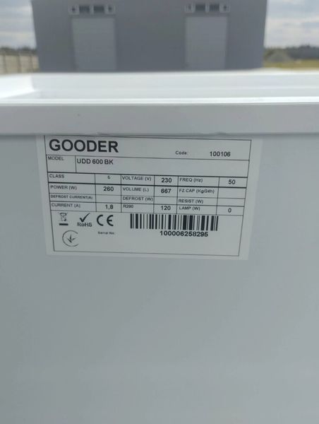 Скриня морозильна UDD 600 BK Gooder (BV)035311 фото