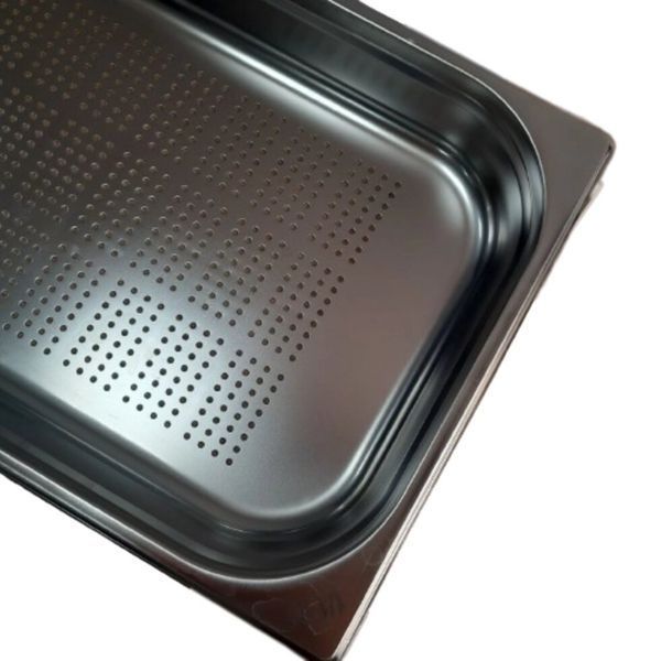 Гастроємність Brillis перфорована н/с без ручок 1/1x65mm, &Oslash; 3 mm (CB)035508 фото