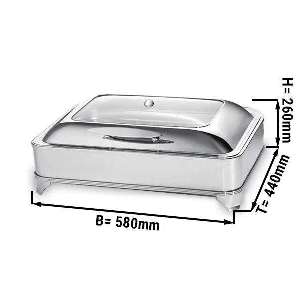Чафіндіш CDY11ID GGM Gastro (зі знімною кришкою) (BI)006946 фото