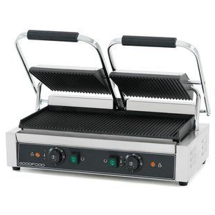 Профессиональный контактный гриль ECG20RR BLACK GoodFood (прижимной) (BE)041276 фото