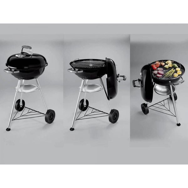 Гриль угольный Compact Kettle 47cm Black Weber (1221004) (AV)055199 фото