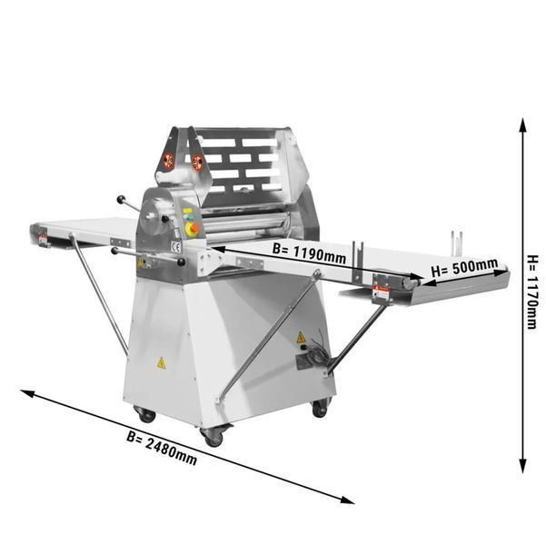 Тестораскатка для слоеного теста TMK520L GGM Gastro (BI)007195 фото