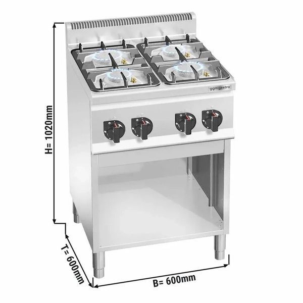 Профессиональная плита газовая GHB669P GGM Gastro (BI)007998 фото
