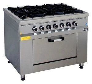 Профессиональная плита газовая МО15-6 PIMAK (с газовым контроллером, конф. 400/400) (CJ)011106 фото