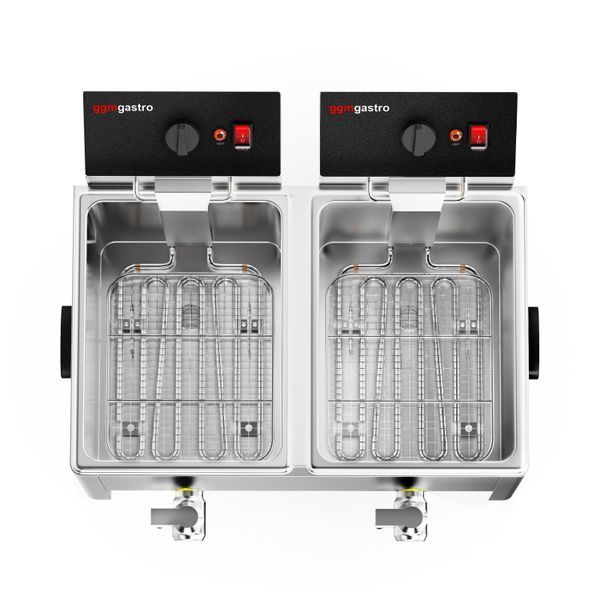 Профессиональная фритюрница EFH8+8 GGM Gastro (8+8л) (BI)006903 фото
