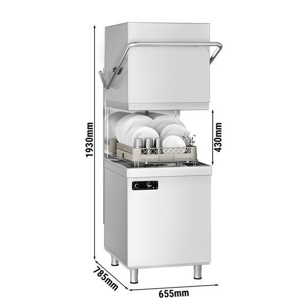 Купольная посудомоечная машина DS430E GGM GASTRO (без помпы слива / с помпой моющего средства) (BI)007343 фото