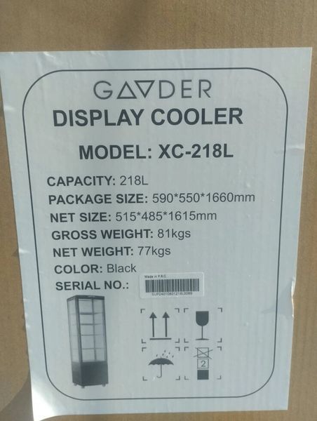 Кондитерська шафа XC-218L Gooder (BV)036037 фото