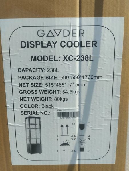Кондитерська шафа XC-238L Gooder (BV)036038 фото