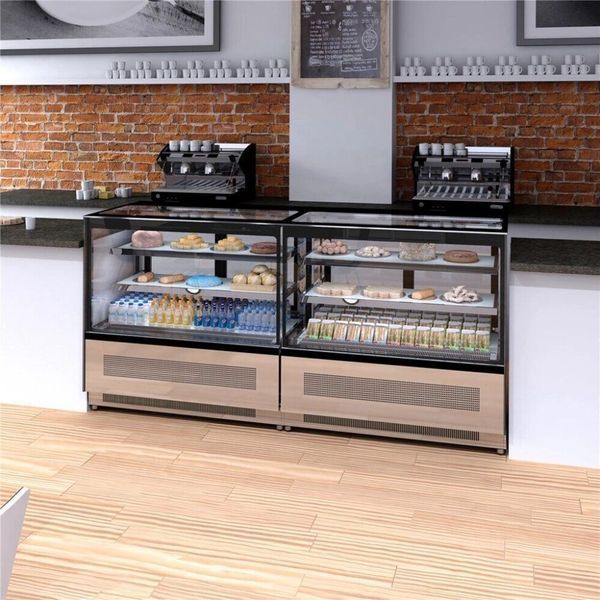 Кондитерская витрина LPD1200F/BLACK Tefcold (BUDF)059028 фото