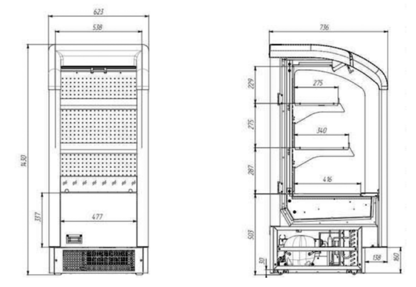 Холодильная мини-горка IMPULS Express UBC (CW)031724 фото