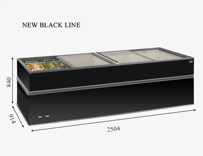 Бонета морозильна CRYSTALLITE 25 CRYSTAL (1050л) чорна (BQ)036833 фото