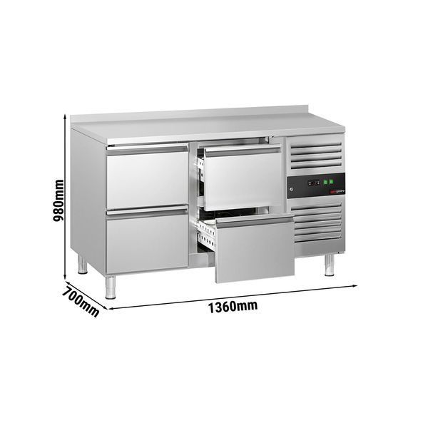 Холодильний стіл KTJ147AND4 GGM Gastro (BI)008748 фото