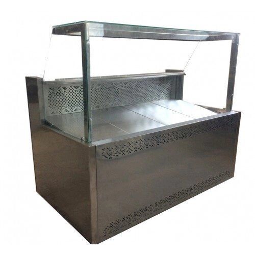 Вітрина для м'яса та риби ВХСКУ ПАЛЬМІРА КУБ М 1.5 Айстермо (AX)033099 фото