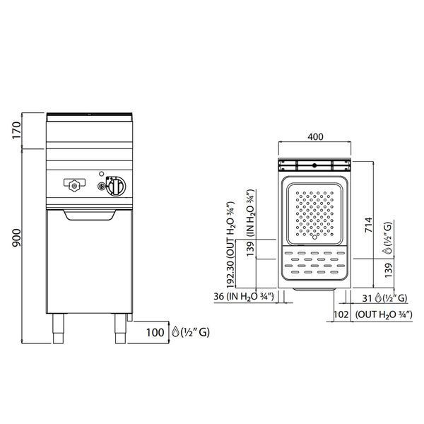 Макароноварка газовая GNB479E GGM Gastro (BI)008163 фото