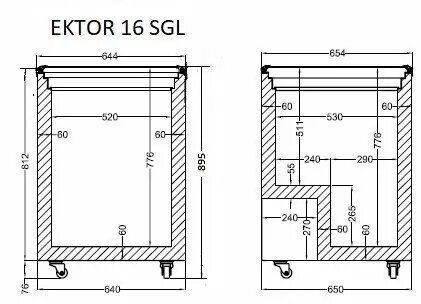 Ларь морозильный EKTOR 16 SGL Crystal (172л) (BQ)010541 фото