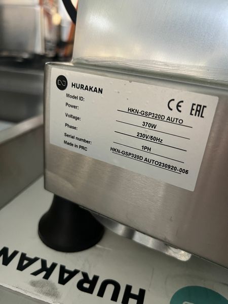 Автоматичний слайсер HKN-GSP320D AUTO Hurakan (BX)034567 фото