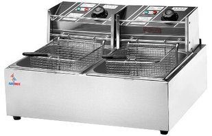 Профессиональная фритюрница EEF6+6 Эконом Airhot (CF)034667 фото
