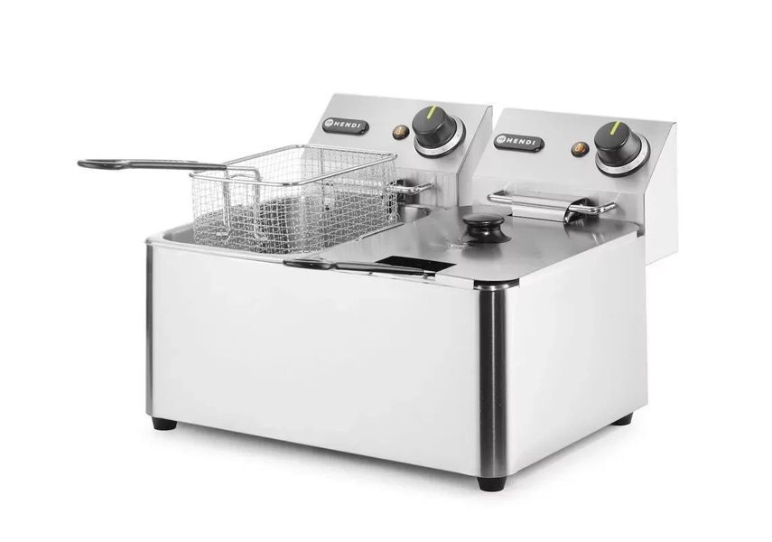Професійна фритюрниця Kitchen Line 205846 Hendi (4+4л) (DW)010410 фото